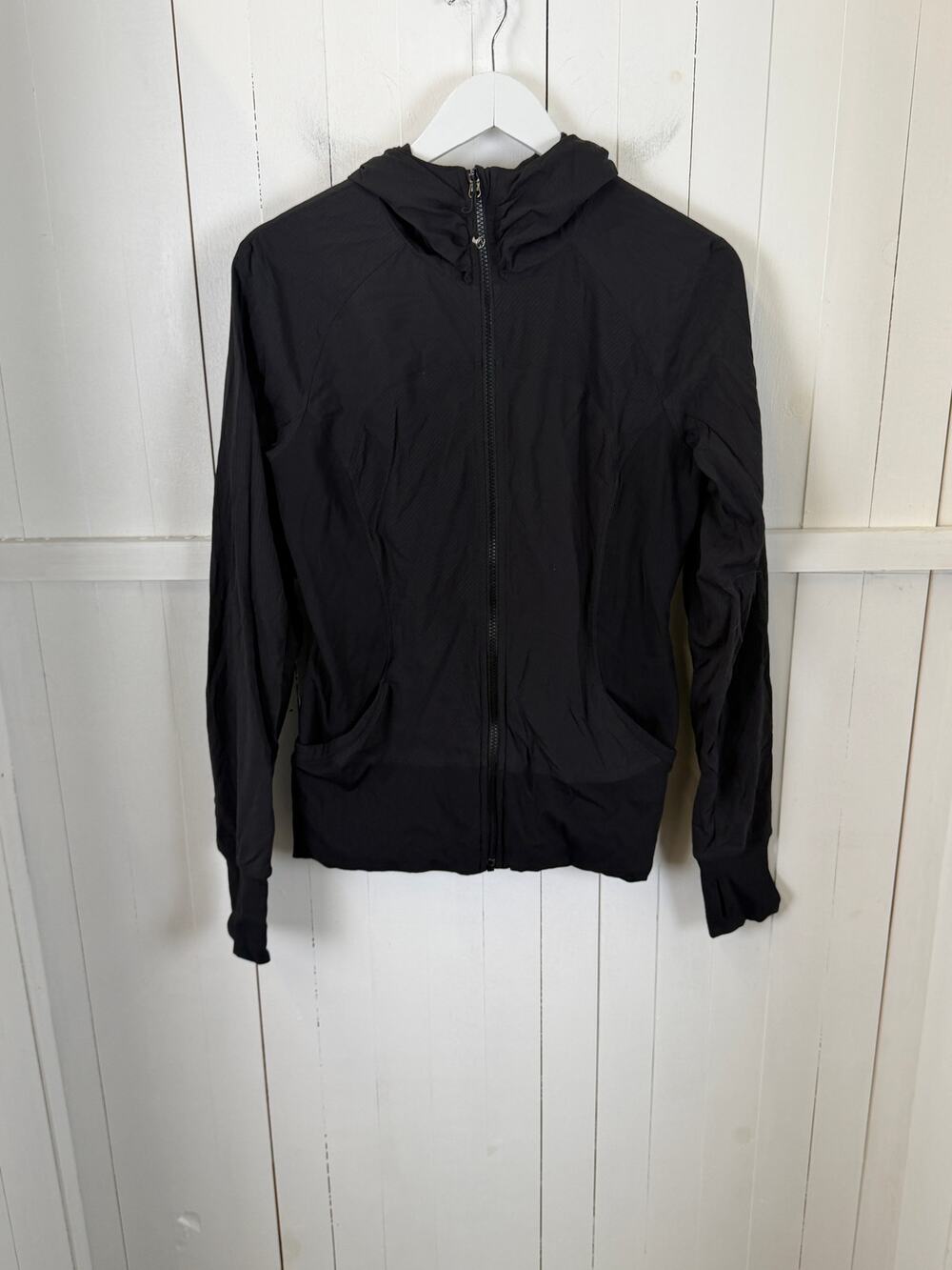 Lululemon Black Nylon Activewear Jacket Women's Size L